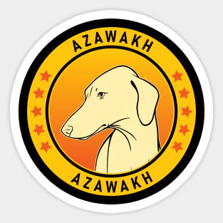 Azawakh Dog Portrait Sticker